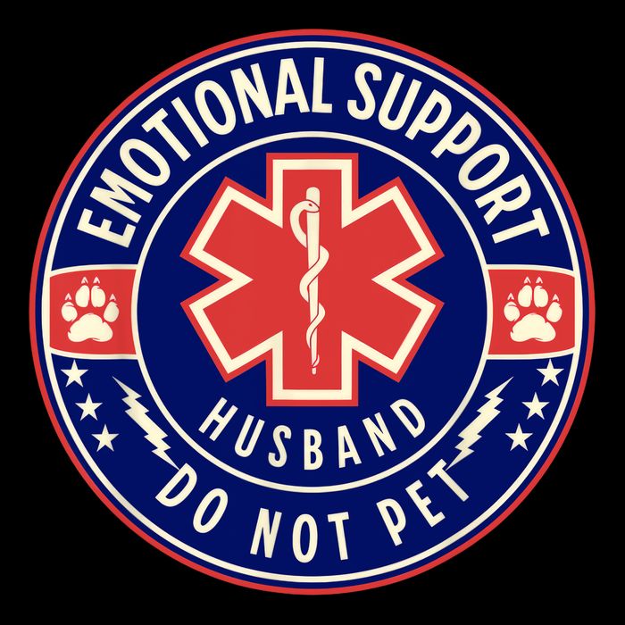 Emotional Support Husband Do Not Pet Service Dog Love Humor Backpack