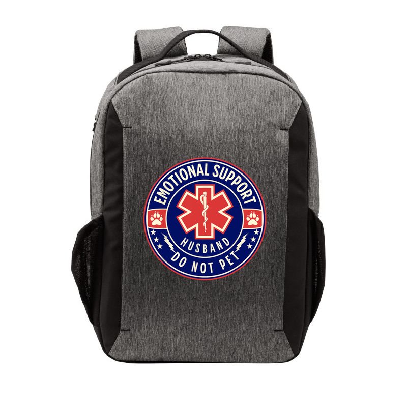 Emotional Support Husband Do Not Pet Service Dog Love Humor Vector Backpack