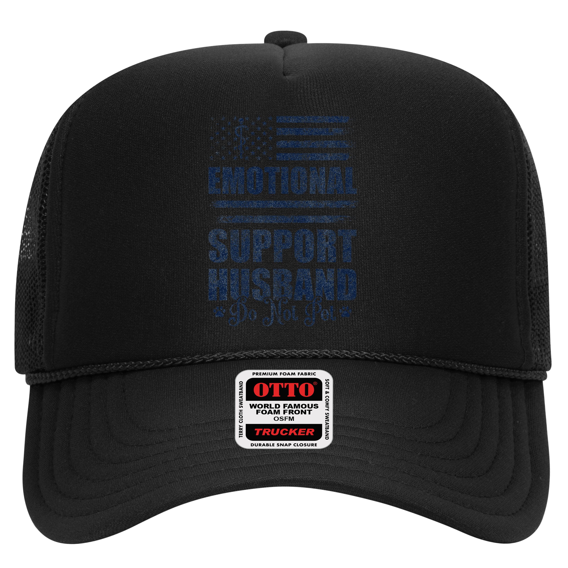 Emotional Support Husband Do Not Pet - Vintage American Hat