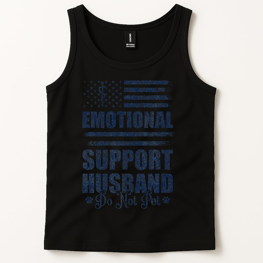Emotional Support Husband Do Not Pet - Vintage American Tank Top