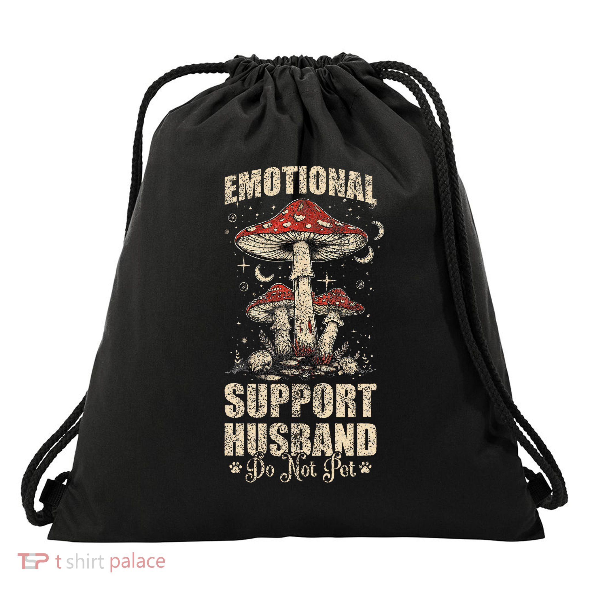 Emotional Support Husband Do Not Pet - Funny Husband Drawstring Bag