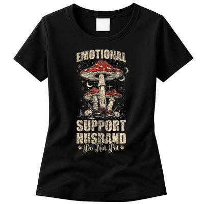 Emotional Support Husband Do Not Pet - Funny Husband Womens T-Shirt