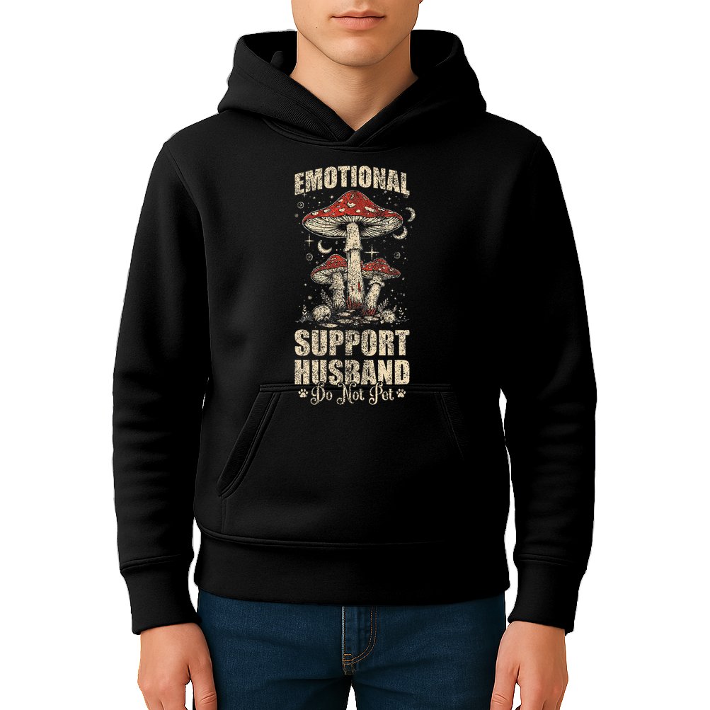 Emotional Support Husband Do Not Pet - Funny Husband Kids Hoodie