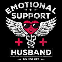 Emotional Support Husband Do Not Pet 7-Panel Snapback Hat