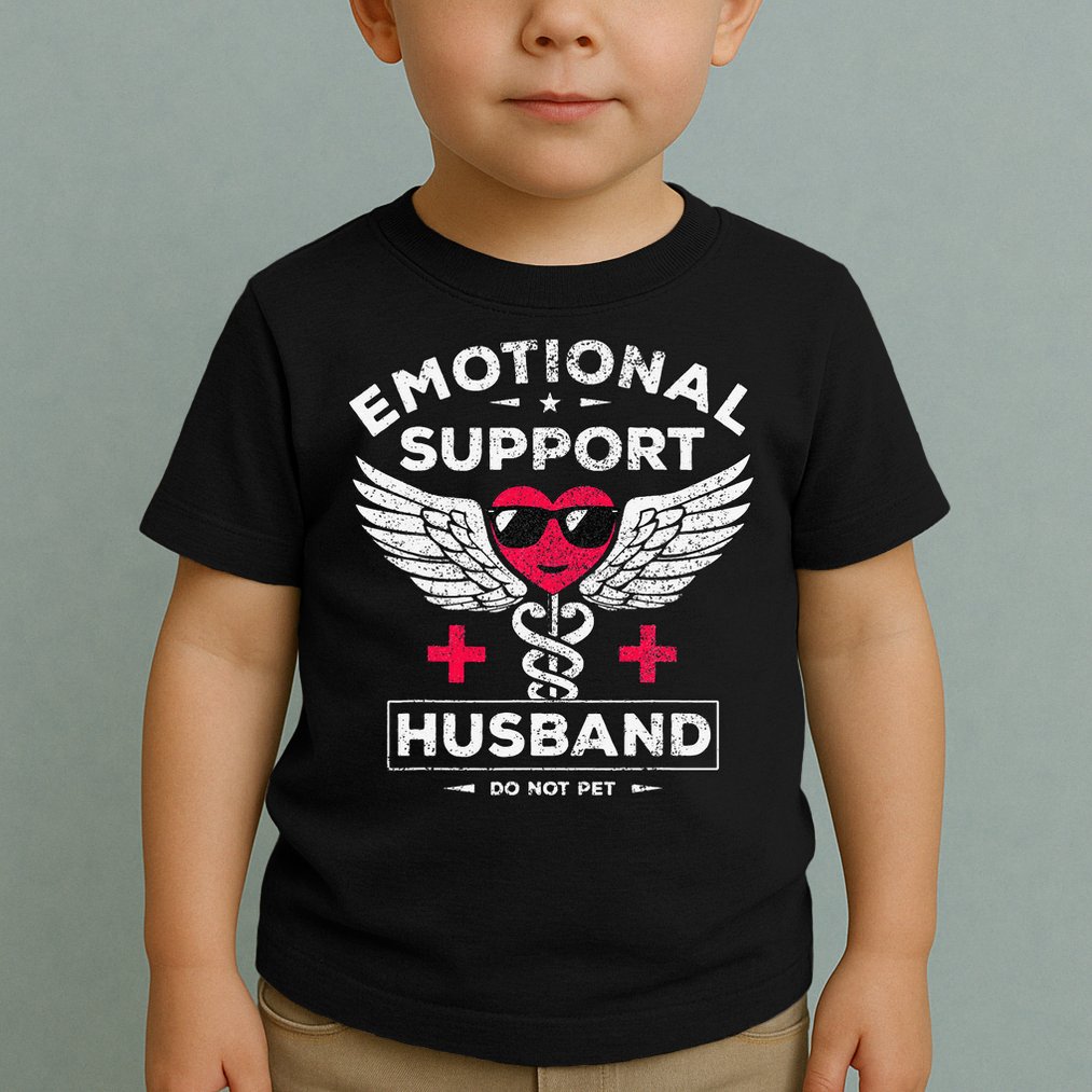 Emotional Support Husband Do Not Pet Toddler T-Shirt