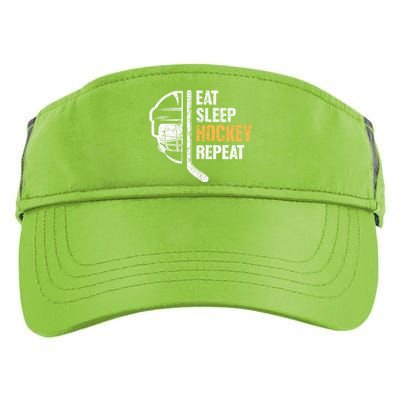 Eat Sleep Hockey Repeat Great Gift For Hockey Players Adult Drive Performance Visor