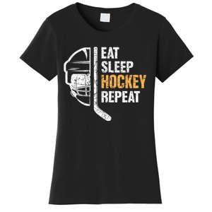 Eat Sleep Hockey Repeat Great Gift For Hockey Players Women's T-Shirt