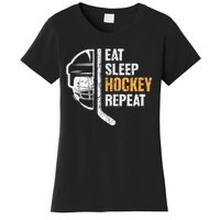 Eat Sleep Hockey Repeat Great Gift For Hockey Players Women's T-Shirt