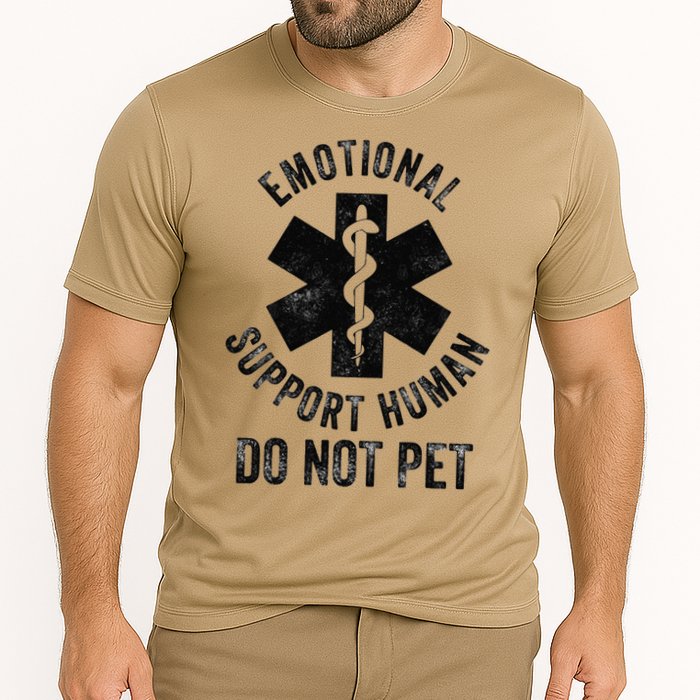 Emotional Support Husband Do Not Pet Cooling Performance Crew T-Shirt