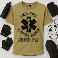Emotional Support Husband Do Not Pet Cooling Performance Crew T-Shirt