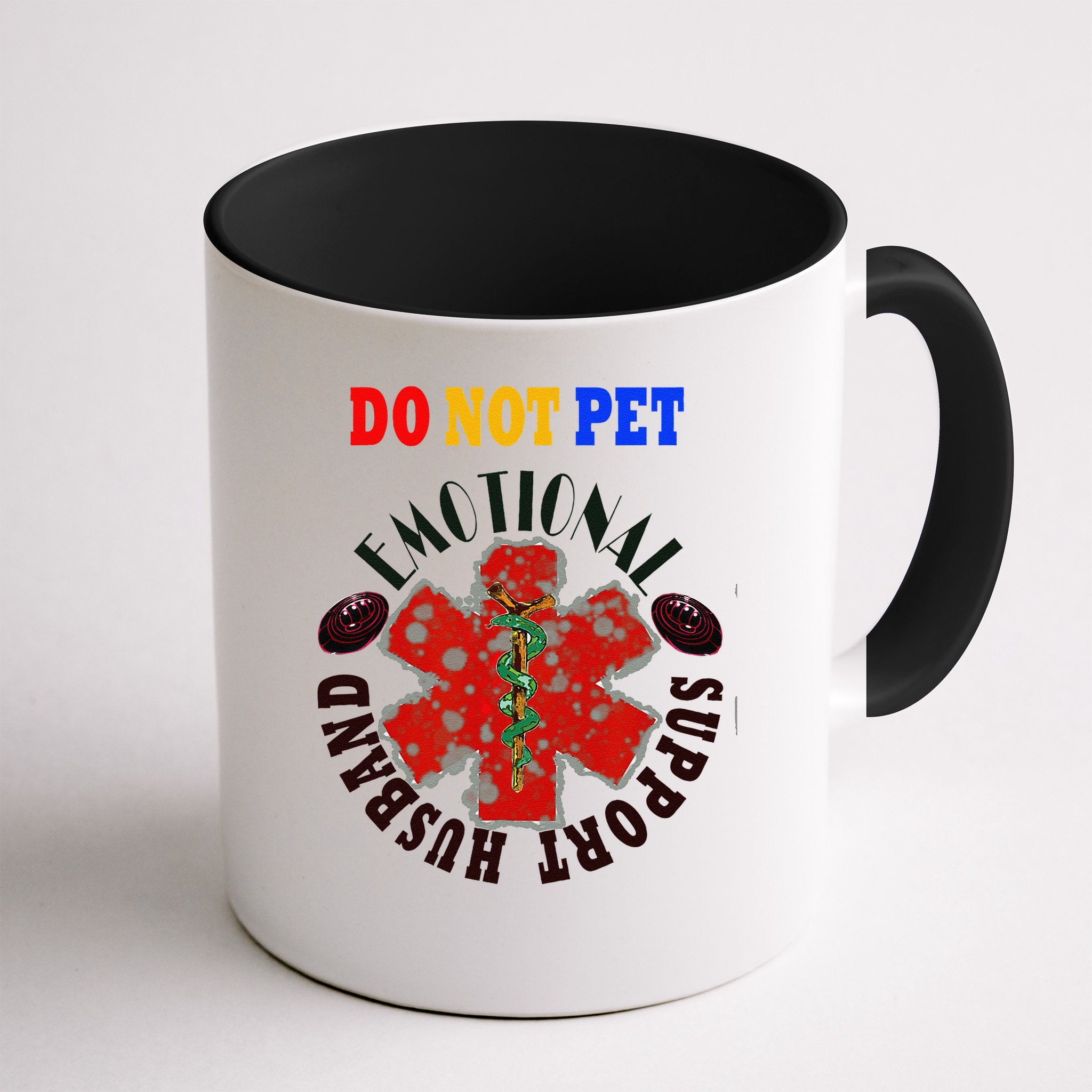 Emotional Support Husband Do Not Pet Mug