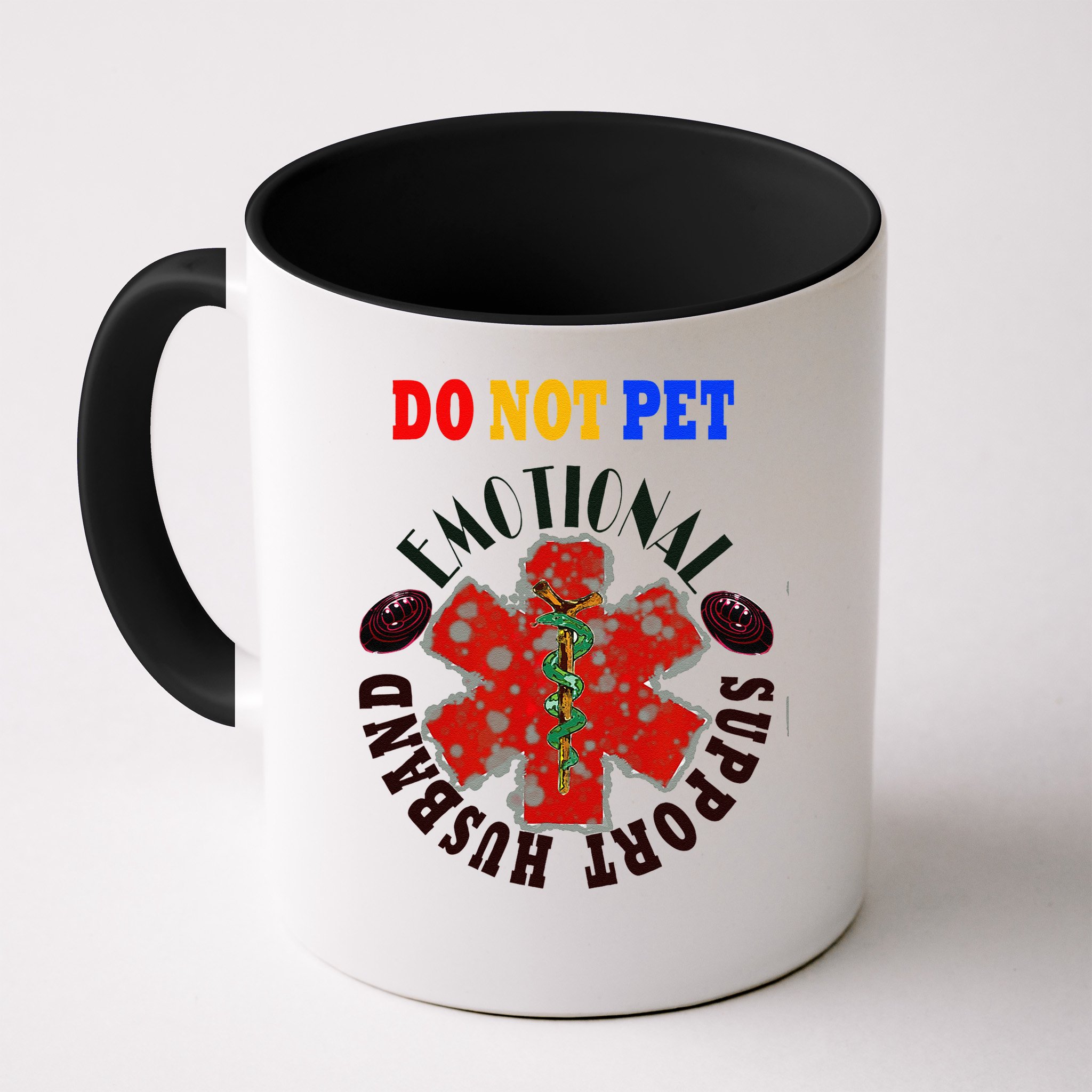 Emotional Support Husband Do Not Pet Mug
