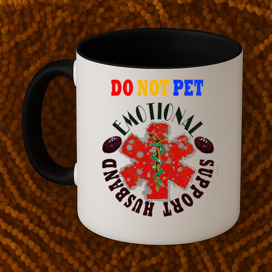 Emotional Support Husband Do Not Pet Mug