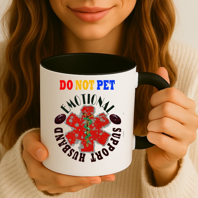 Emotional Support Husband Do Not Pet Mug