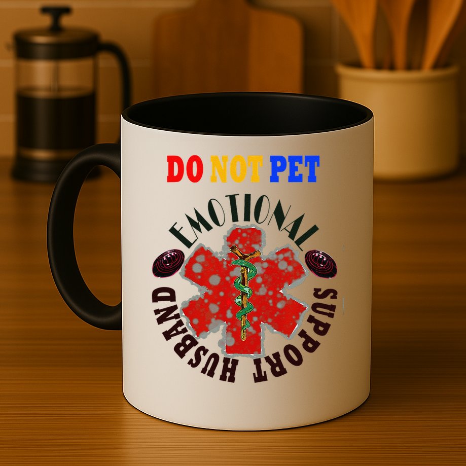 Emotional Support Husband Do Not Pet Mug