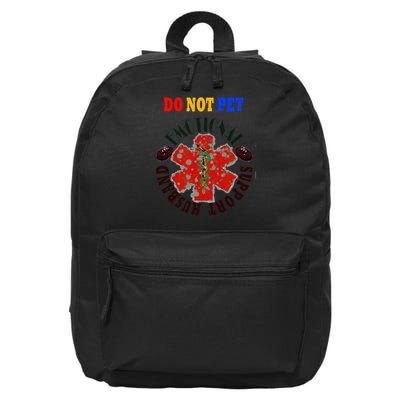 Emotional Support Husband Do Not Pet 16 in Basic Backpack