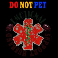 Emotional Support Husband Do Not Pet Zip Tote Bag