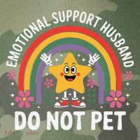 Emotional Support Husband Do Not Pet Legacy Tie Dye Trucker Hat