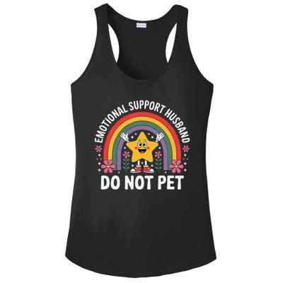 Emotional Support Husband Do Not Pet Ladies PosiCharge Competitor Racerback Tank