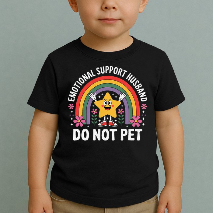 Emotional Support Husband Do Not Pet Toddler T-Shirt