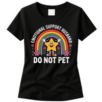 Emotional Support Husband Do Not Pet Womens T-Shirt