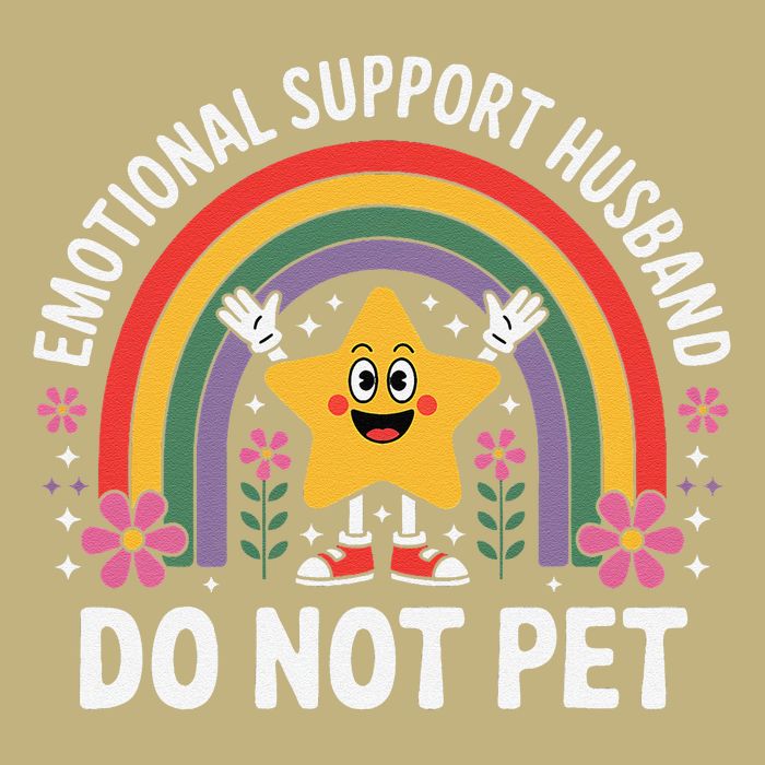 Emotional Support Husband Do Not Pet Sustainable Beanie