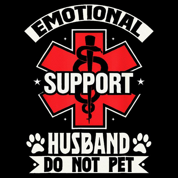 Emotional Support Husband Do Not Pet Meme 7-Panel Snapback Hat