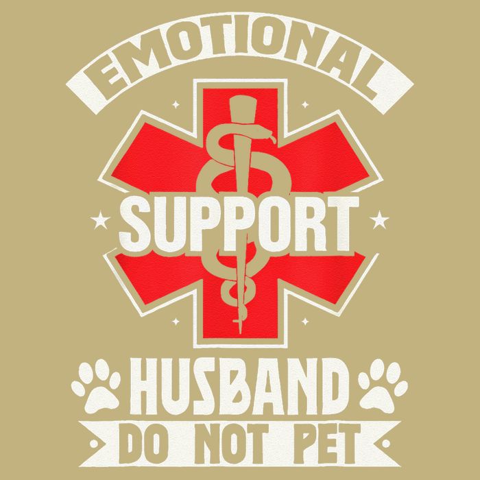 Emotional Support Husband Do Not Pet Meme Polo