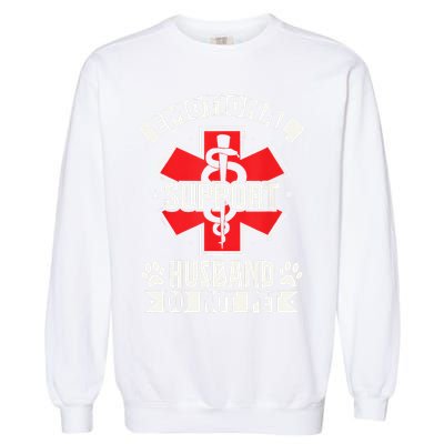 Emotional Support Husband Do Not Pet Meme Garment-Dyed Sweatshirt