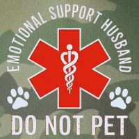Emotional Support Husband Do Not Pet Legacy Tie Dye Trucker Hat