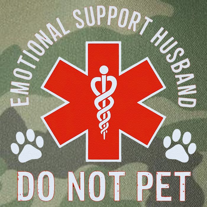 Emotional Support Husband Do Not Pet Legacy Tie Dye Trucker Hat