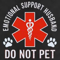 Emotional Support Husband Do Not Pet Cool Comfort Performance Bucket Hat