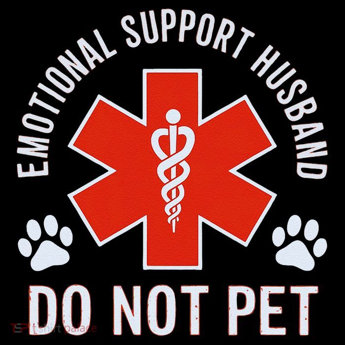 Emotional Support Husband Do Not Pet Sustainable Bucket Hat