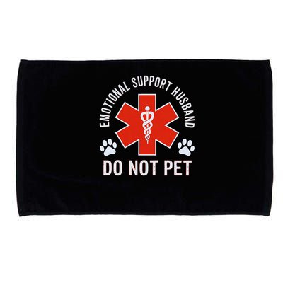 Emotional Support Husband Do Not Pet Microfiber Hand Towel