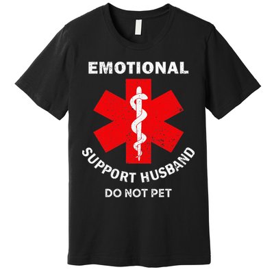 Emotional Support Husband Do Not Pet Premium T-Shirt