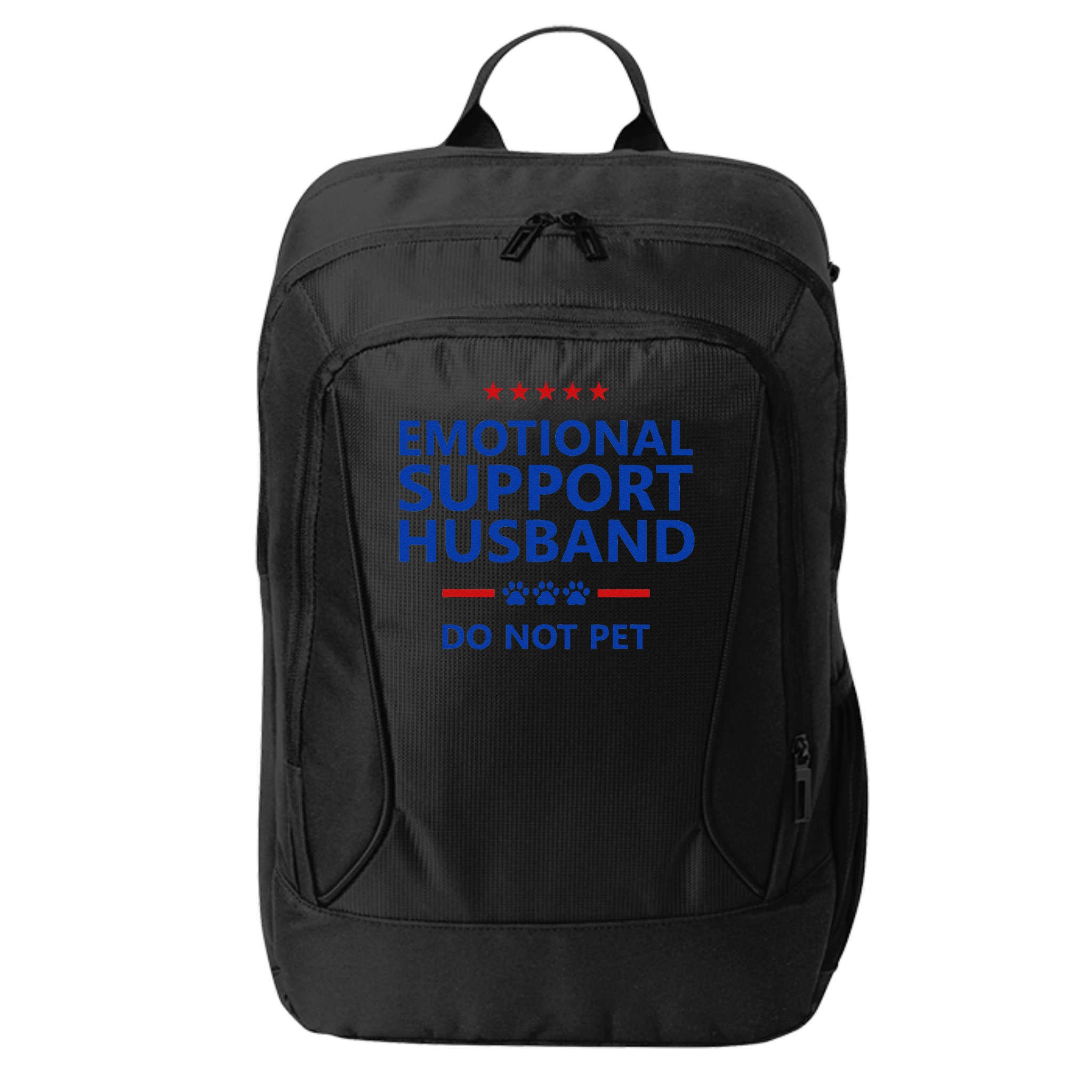 Emotional Support Husband Do Not Pet - Funny Husband City Backpack