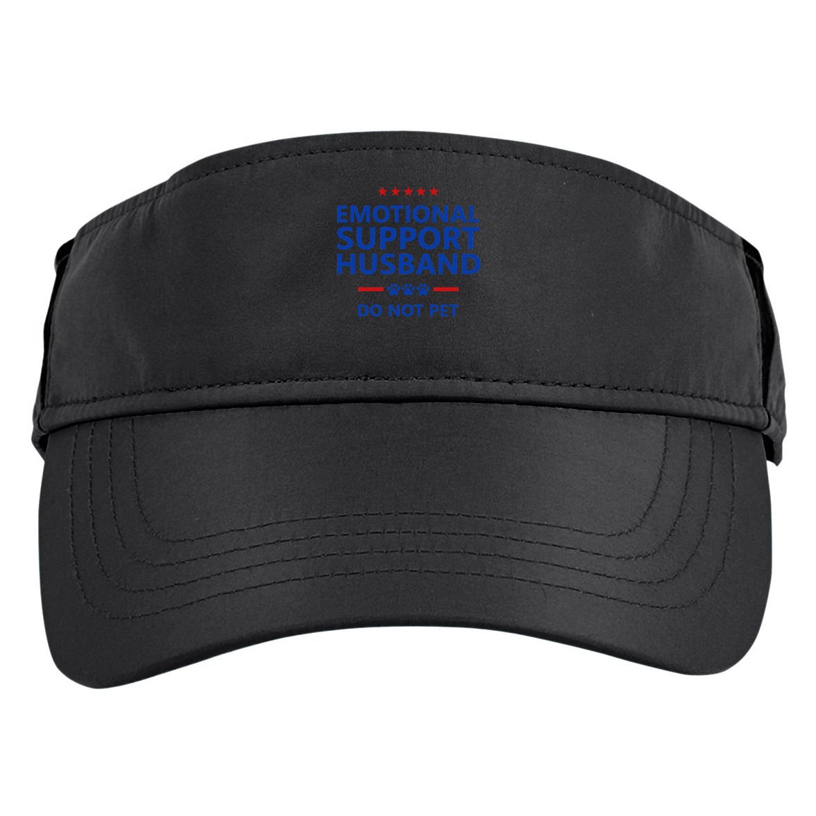 Emotional Support Husband Do Not Pet - Funny Husband Adult Drive Performance Visor