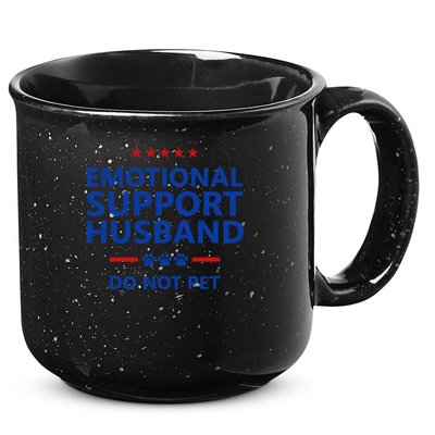 Emotional Support Husband Do Not Pet - Funny Husband 15oz Campfire Ceramic Mug