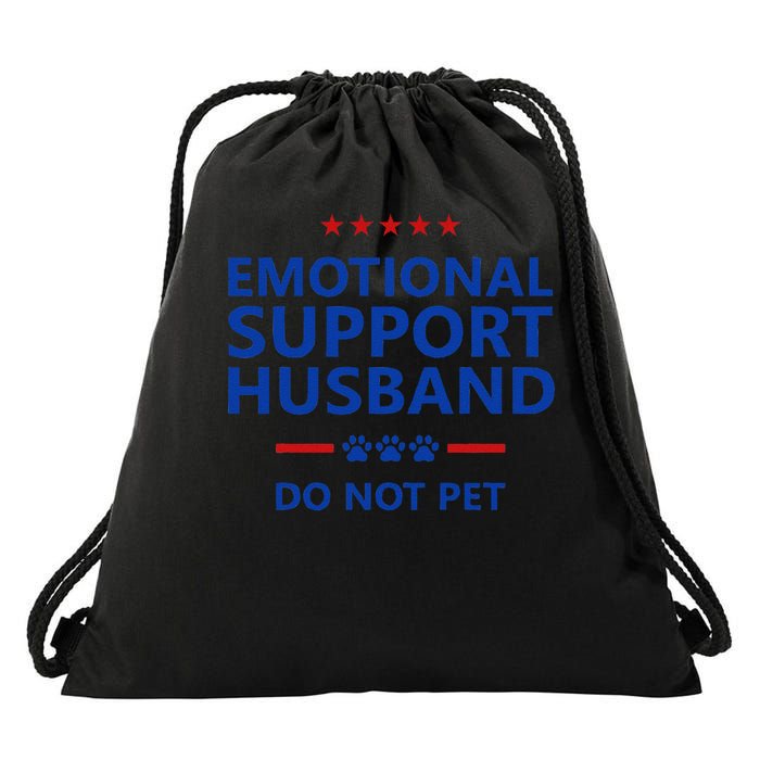 Emotional Support Husband Do Not Pet - Funny Husband Drawstring Bag