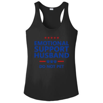 Emotional Support Husband Do Not Pet - Funny Husband Ladies PosiCharge Competitor Racerback Tank