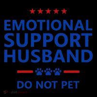 Emotional Support Husband Do Not Pet - Funny Husband Pom Pom 12in Knit Beanie