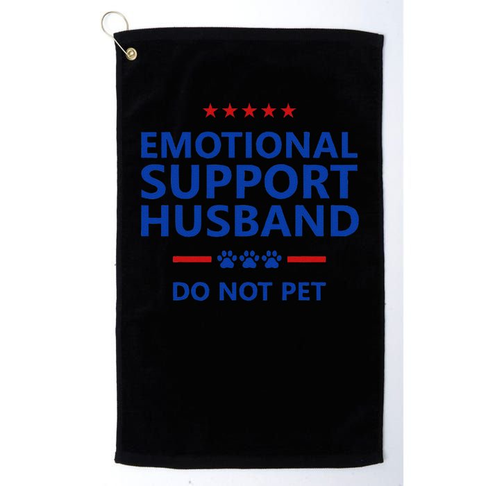 Emotional Support Husband Do Not Pet - Funny Husband Golf Towel