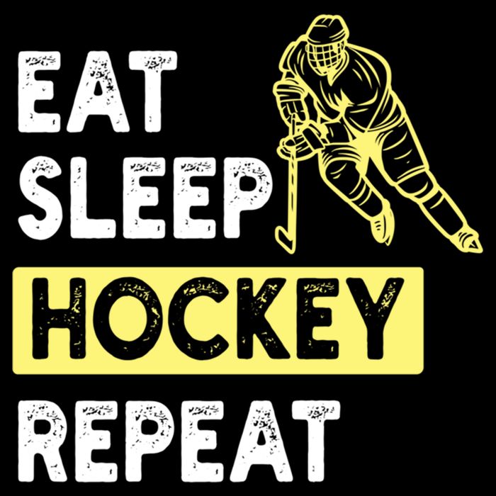 Eat Sleep Hockey Repeat Tee Gift Kids Hockey Lovers Gift Doggie Tank