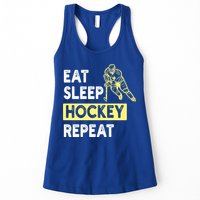 Eat Sleep Hockey Repeat Tee Gift Kids Hockey Lovers Gift Womens Tank Top