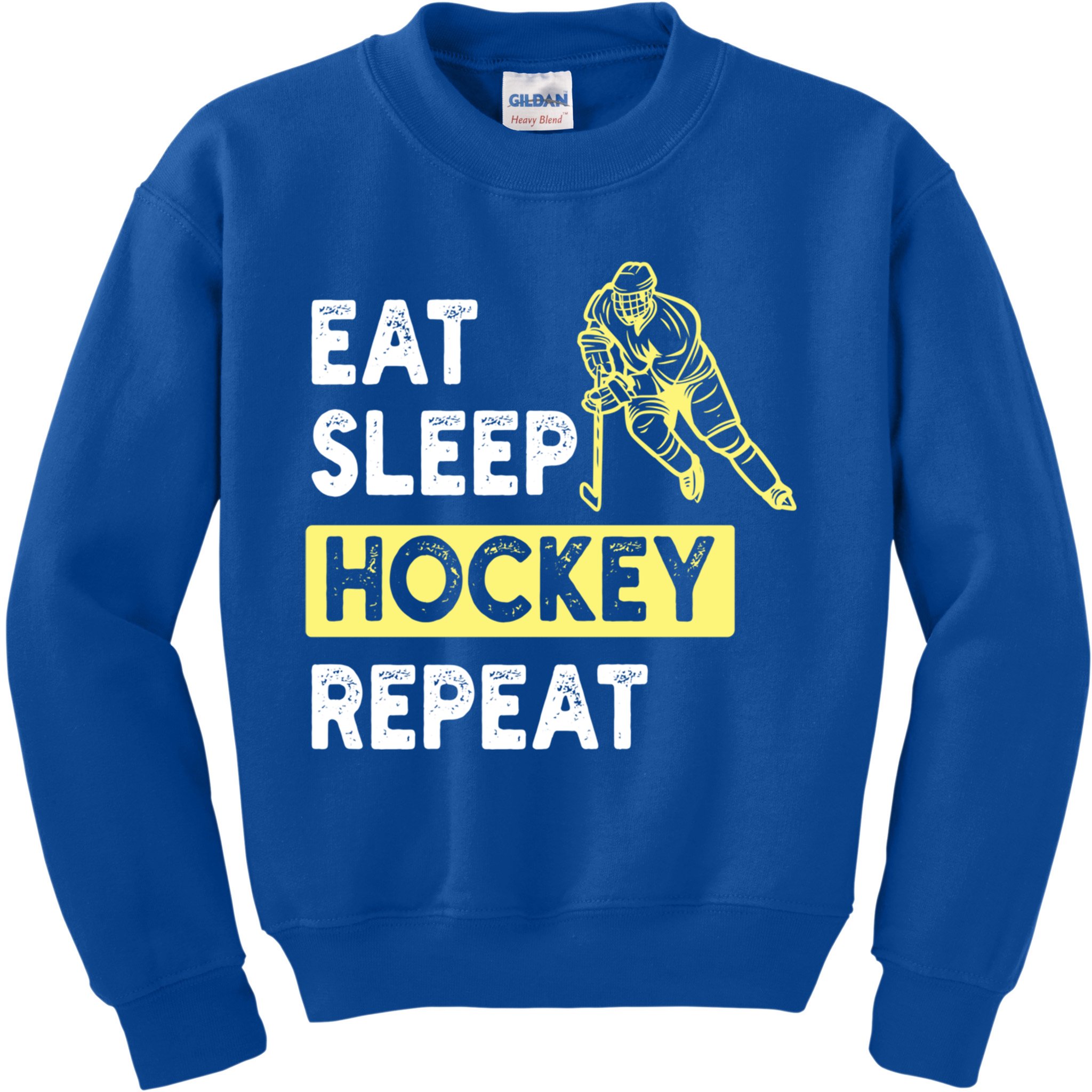 Eat Sleep Hockey Repeat Tee Gift Kids Hockey Lovers Gift Kids Sweatshirt