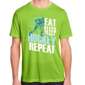 Eat Sleep Hockey Repeat Ice Hockey Player Gift Adult ChromaSoft Performance T-Shirt