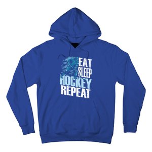 Eat Sleep Hockey Repeat Ice Hockey Player Gift Hoodie