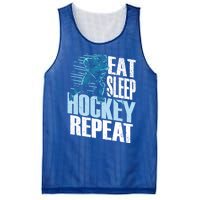 Eat Sleep Hockey Repeat Ice Hockey Player Gift Mesh Reversible Basketball Jersey Tank