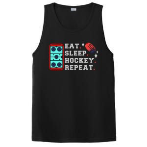 Eat Sleep Hockey Repeat PosiCharge Competitor Tank