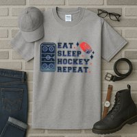 Eat Sleep Hockey Repeat Tall T-Shirt